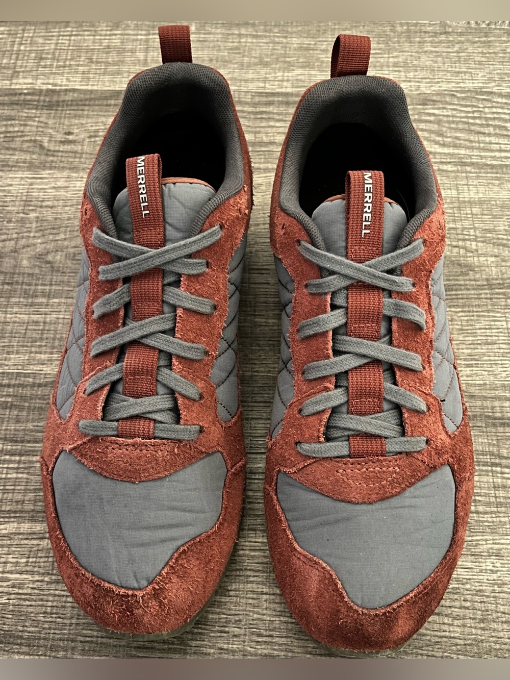 Merrell Men's Alpine Sneaker Shoes Burgundy & Gray Color Size-8